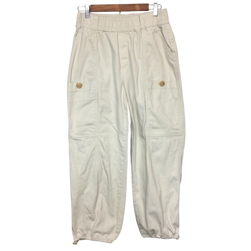 Democracy Cargo Jogger High Rise Pull On Cotton Pants Medium Gorpcore Utility